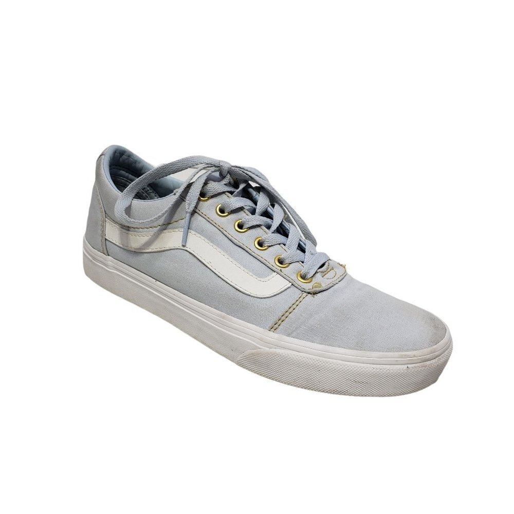 Vans Old Skool Shoes Baby Blue with Gold Eyelets Women's Size‎ 9.5